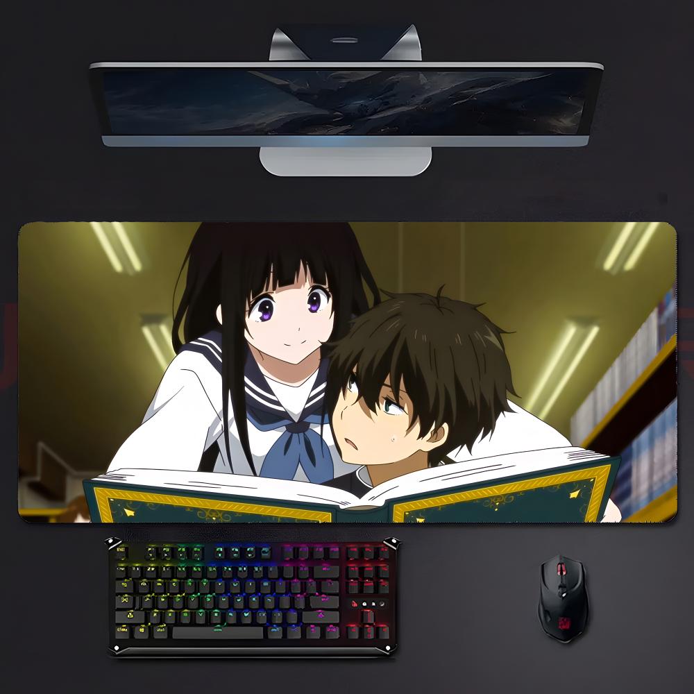 Quiet Smart Anime HHyouka Mouse Pad Mousepad Large Gaming Lockedge Thickened Pc Table Desk Mat