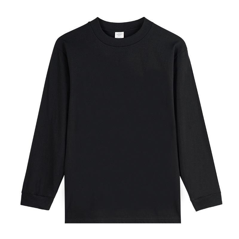 Мужская футболка из плотного хлопка с длинным рукавом для осени и зимы XL (80-100kg)