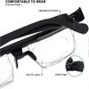 2023 New Adjustable Focus Glasses Dial Vision Reading Glasses Variable Focus Near and Far Sight Distance Vision for Seniors