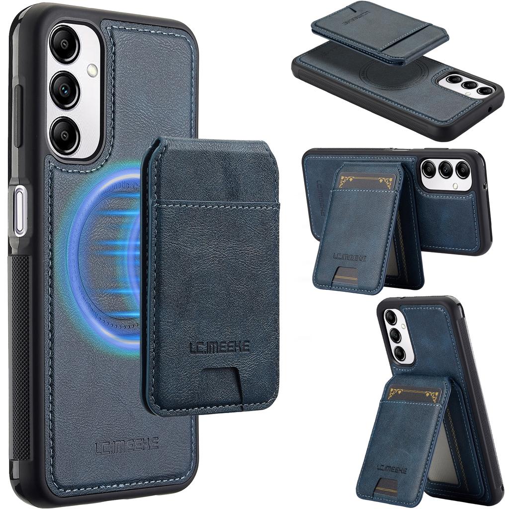 For Samsung Galaxy A34 5G Magnetic Case Detachable Card Holder Leather+TPU Mobile Cover