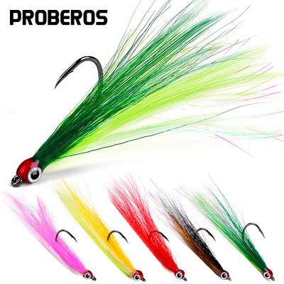 Señuelo biomimético, anzuelo de ancla, gancho de pluma, encuadernación para el cabello, anzuelo de púa, anzuelo de pesca, accesorios de equipo de pesca al aire libre