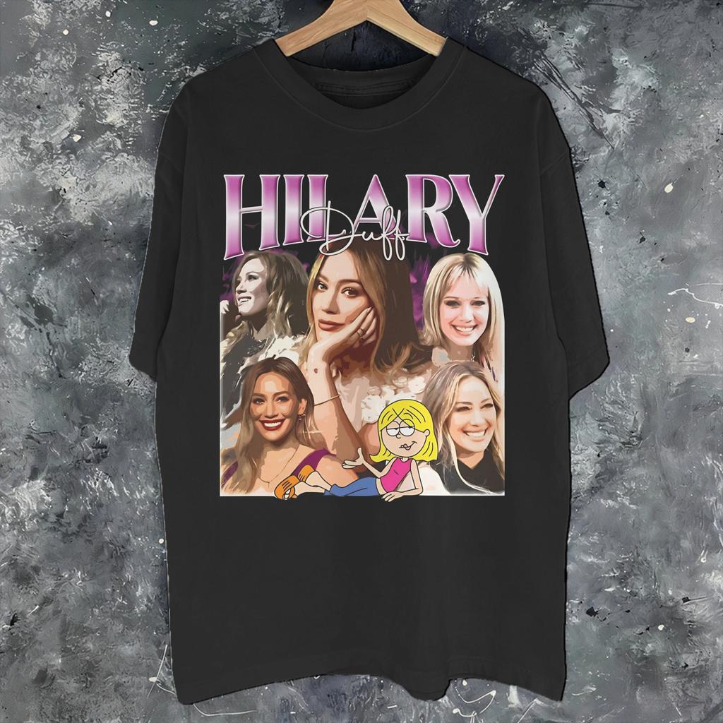 Hilary Duff The Lucky Me Tour 2026 Tee Shirt For Unisex Unisex Gift Idea T Shirts Cotton Clothing