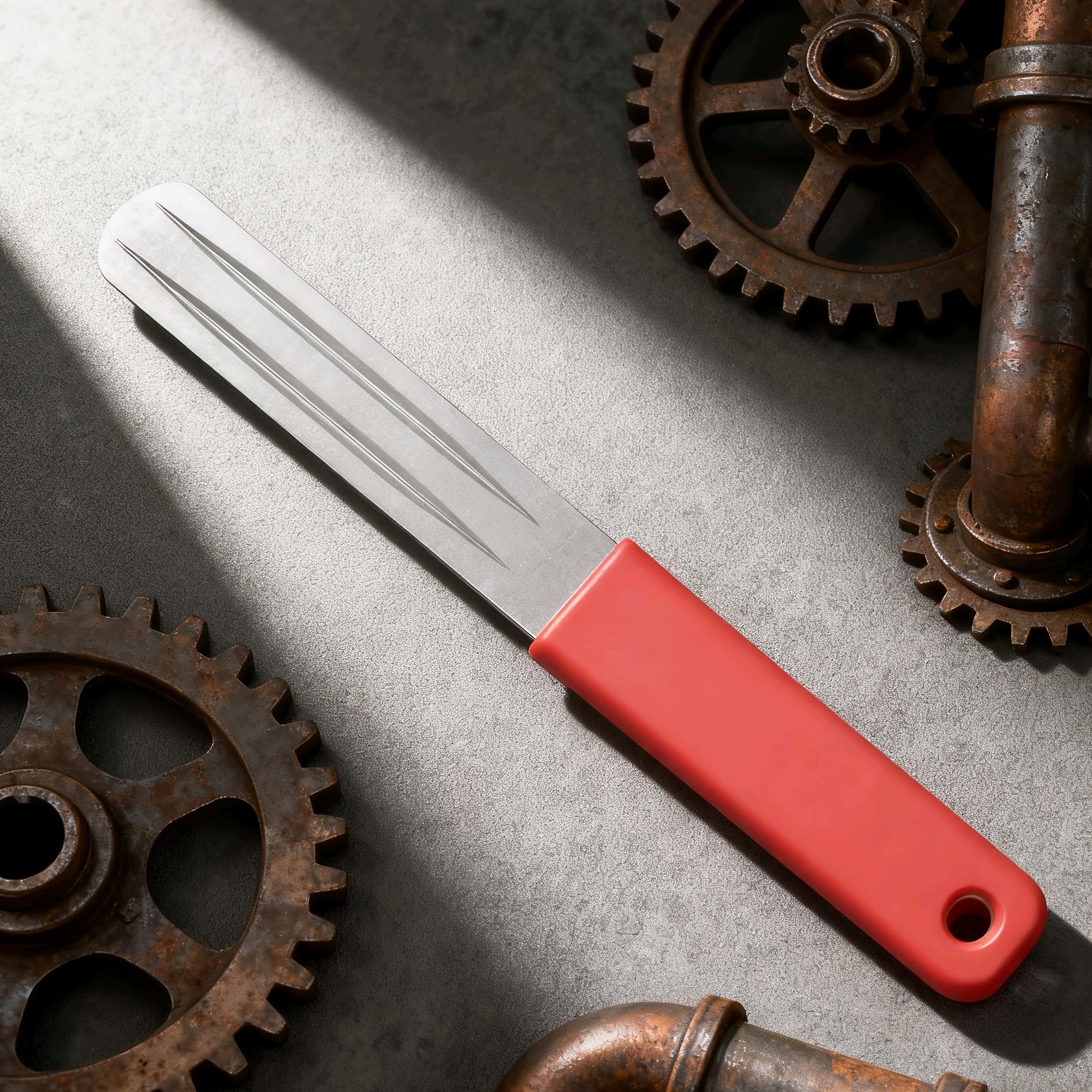 

Double-sided Diamond File Portable Fishing Hook Sharpener Fine to Medium Grit for Fish Hook Sharpening Portable Knife Sharpener 1pc червоний