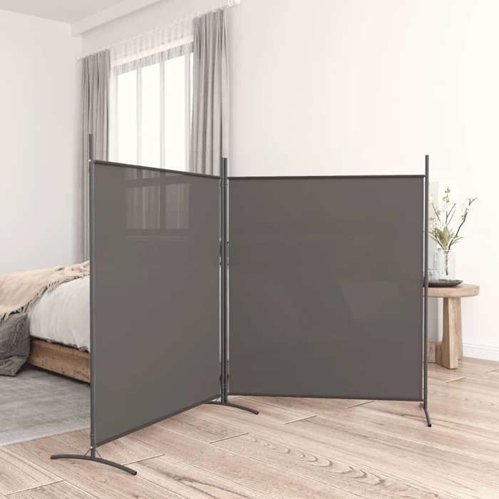VidaXL Cloison de Séparation 2 Panneaux Séparateur de Pièce Pliable Diviseur Écran d'Intimité Paravent Décoration Salon 350276