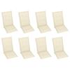 Maison Exclusive - Chaises inclinables de jardin et coussins lot de 8 Gris Acacia