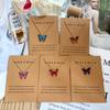 Beautiful Butterfly Pendants Necklace Wedding Party Jewelry Mother Daughter Thin Chain Choker Brilliant Jewelry Girls