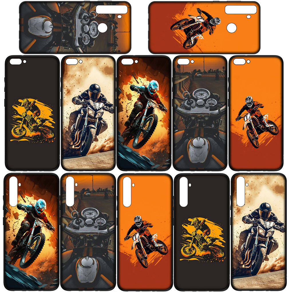 For iPhone 17 16 15 Xiaomi Poco F7 F8 X7 C85 C75 C71 M8 Redmi Note 14 13 12 11 Pro Max 14C 13C 15C A3 A4 Phone Case Moto Cross Motorcycle Mobile Cover