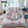 Cute Pig Duvet Cover Kawaii Pig Bedding Set Polyester Pigs Floral Comforter Cover Twin King For Teen Boy Girl Gift Room Decor