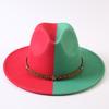 Popular European and American Classic Double-color Wide-brimmed Top Hat Men's and Women's Fashion OL Style Cowboy Hat Jazz Hat