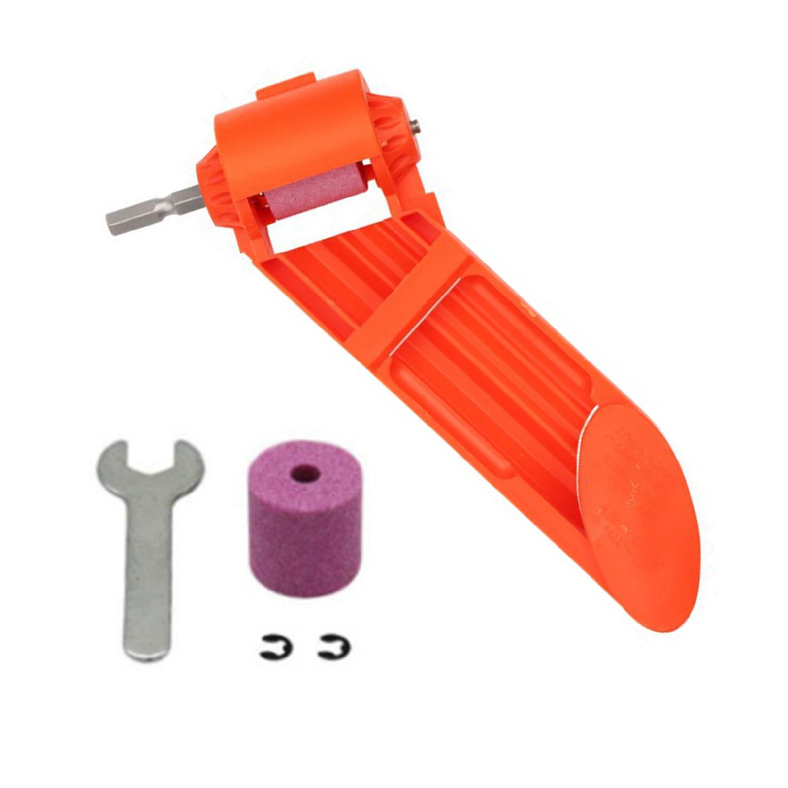 

Портативный набор для заточки сверл включает шлифовальный станок, гаечный ключ и шлифовальный камень для энтузиастов-самоделкиных и мастеров. оранжевый