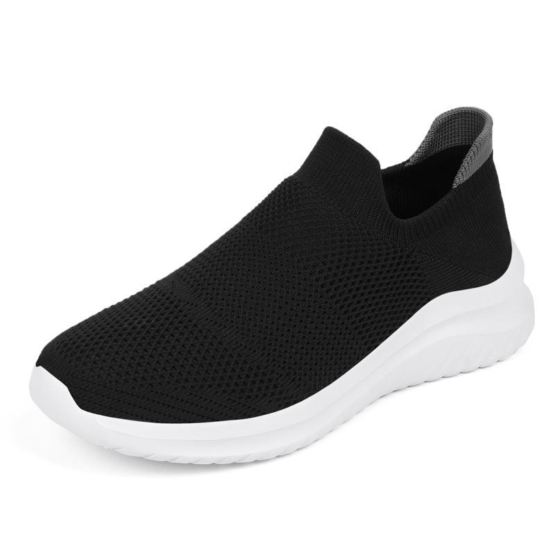 Damskie lekkie buty z siateczki w jednolitym kolorze na wiosnę/lato: Codzienne, Sportowe, Oddychające Wsuwane
