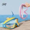 Silicone Frame Goggles Children Swim with Earplugs Waterproof No Leakage Anti-Fog UV Pressure-free Protection Boys Girls Wide View Diving Snorkeling