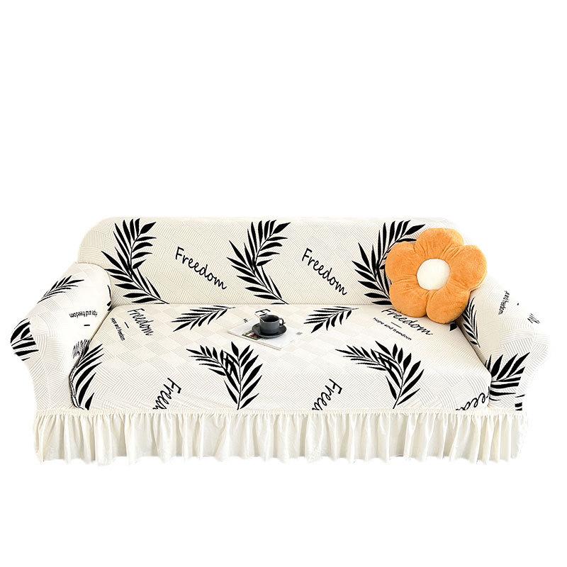 

Универсальный чехол на диван от кошачьих царапин, набор, эластичный, новый, с прямой юбкой, с принтом, пылезащитный 90-140cm