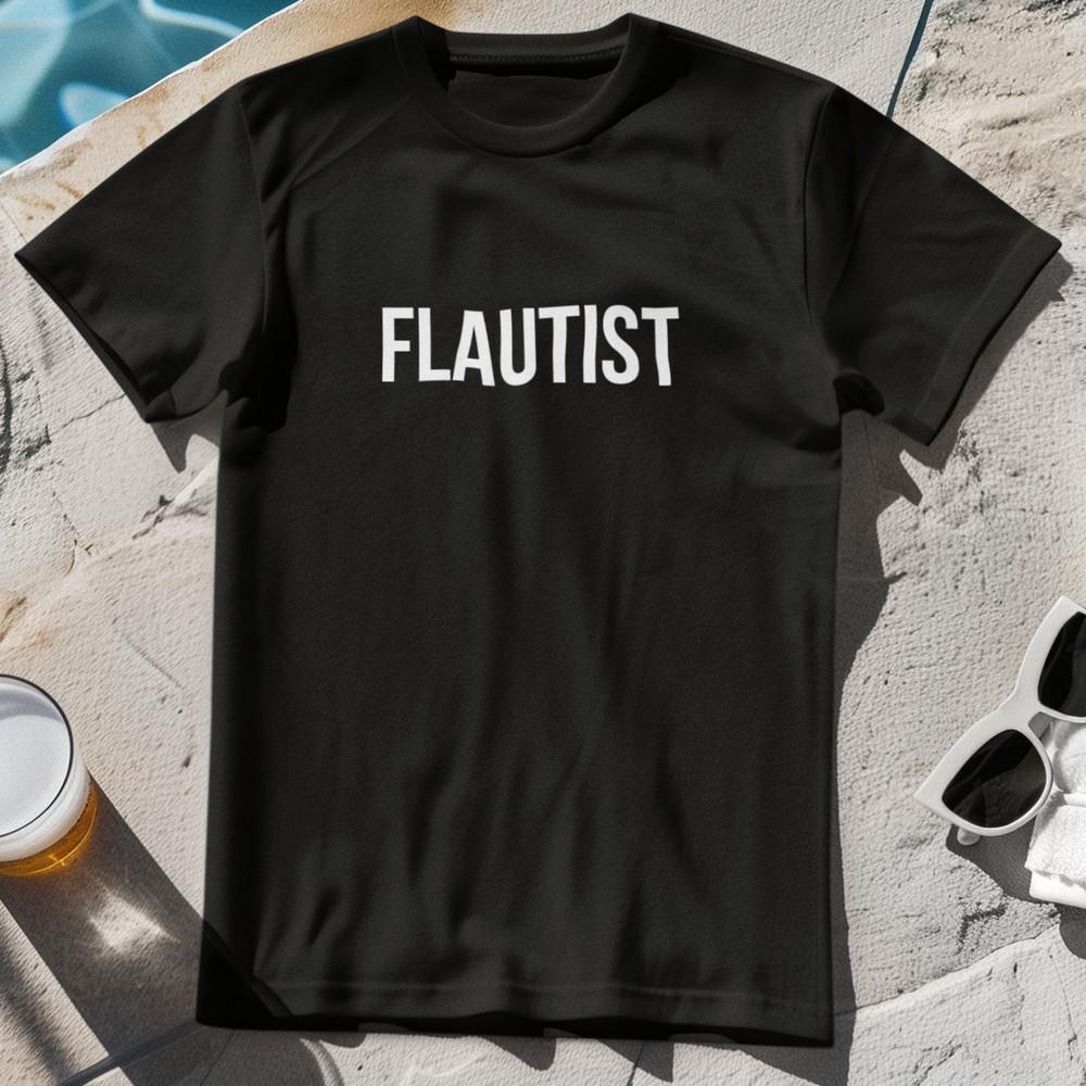 FLAUTIST T-SHIRT - flute player musician orchestra woodwind music accessories Unisex T-Shirt XL