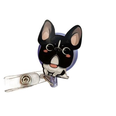 Retractable Nurse Badge Reel Cat Puppy Easy Pull Buckle Dog Badge Holder  Office School Supplies