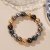 Retro Pearl Bracelet - 12mm Round Beads Women's Luxury Fashion Accessory