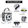 Soccer Ball Art Drawing Worldcup 2022 Football Game Sports Lunch Bags Insulated Lunch Tote Waterproof Bento Box Picnic Bags