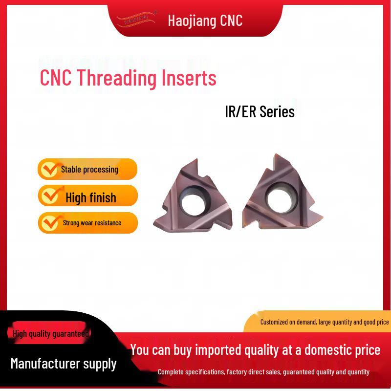 Haojiang AG60 CNC Threading Inserts Tool Holder for Internal/External Threads In Stainless Steel