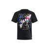 Quick-Drying Breathable Sports T-Shirt With Large Logo Print Men Tops Black AHSS981-2