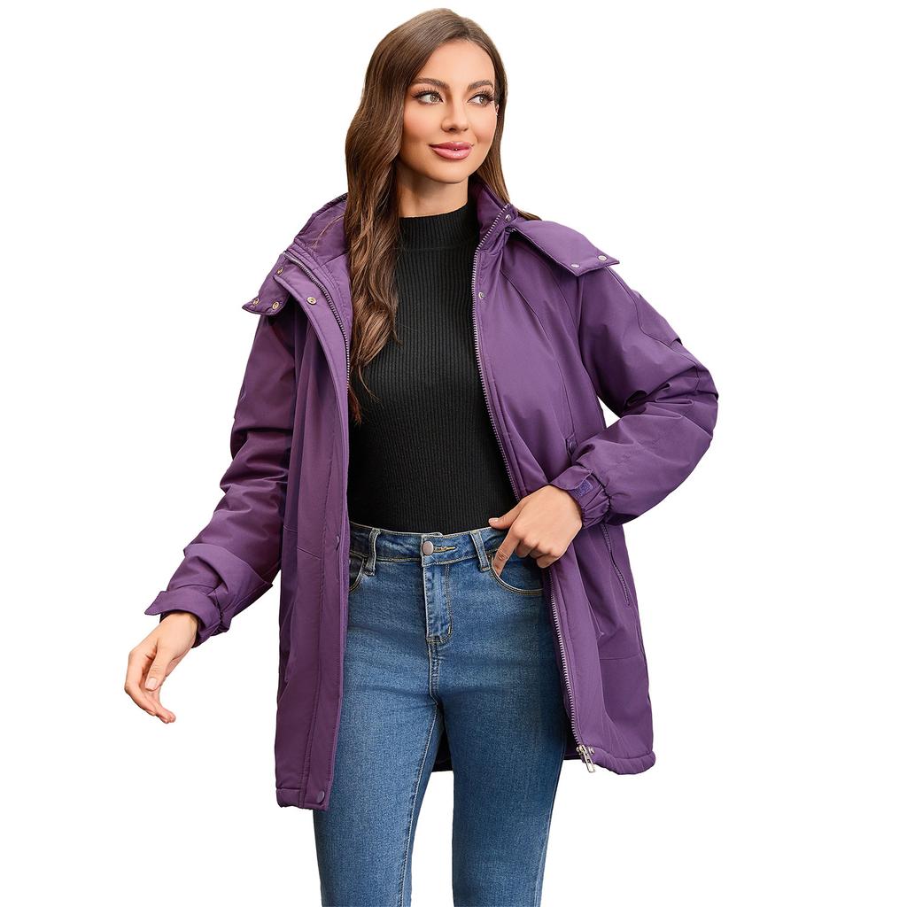 Women's Detachable, Windproof, and Warm Hiking Jacket for Autumn and Winter – A Versatile and Stylish Casual Outerwear.