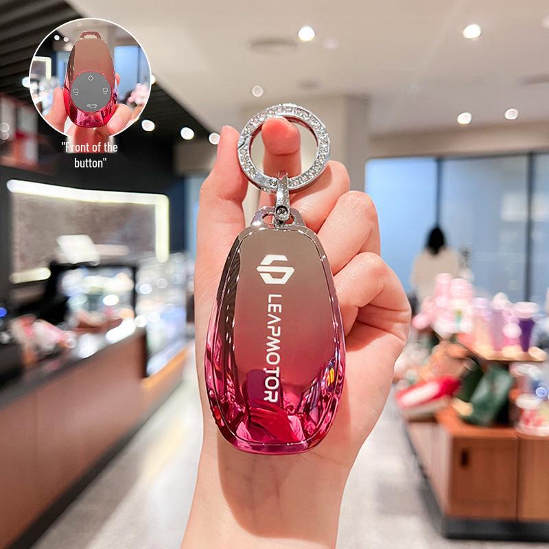 Leapmotor T03/S01 Key Case for Men & Women - Protective Car Remote Cover, 2021 Model