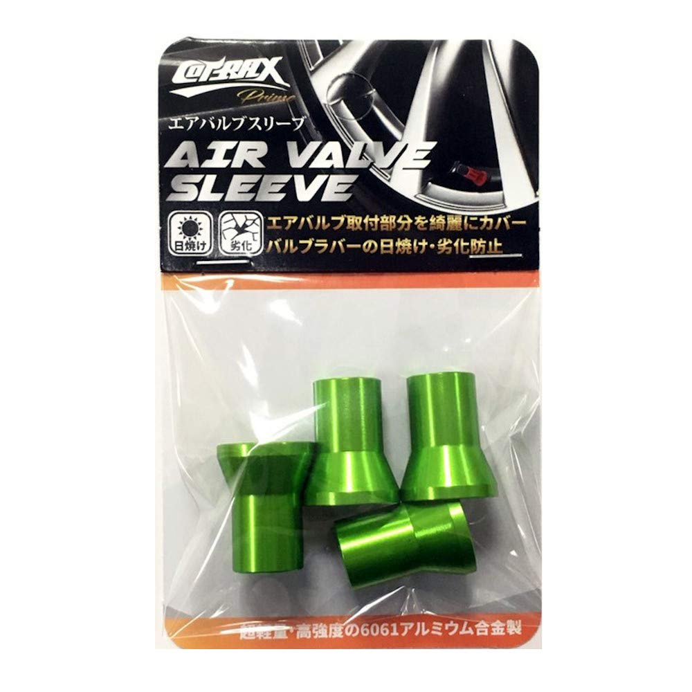 COTRAX TR413 Aluminum Air Valve Sleeves, 4 Piece Set, For Rubber Valves, Lightweight Aluminum,