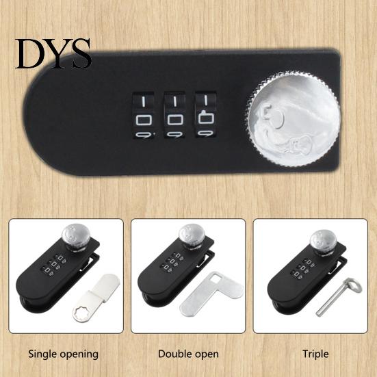 Drawer Lock Combination Thickened Latch Scroll Wheel Code Simple Operation 3 Dial Group Password Single-opening Cabinet Locks Home Supply Number