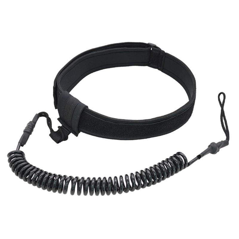 Surfboard Leash TPU Coiled Spring Waist Safety Rope Straight SurfBoard Leashes Soft Elastics Surfings Coiled Leash 1