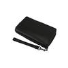 COACH Double Zip Wallet Leather Clutch Wallet Large Men's Black 67624-QBBK