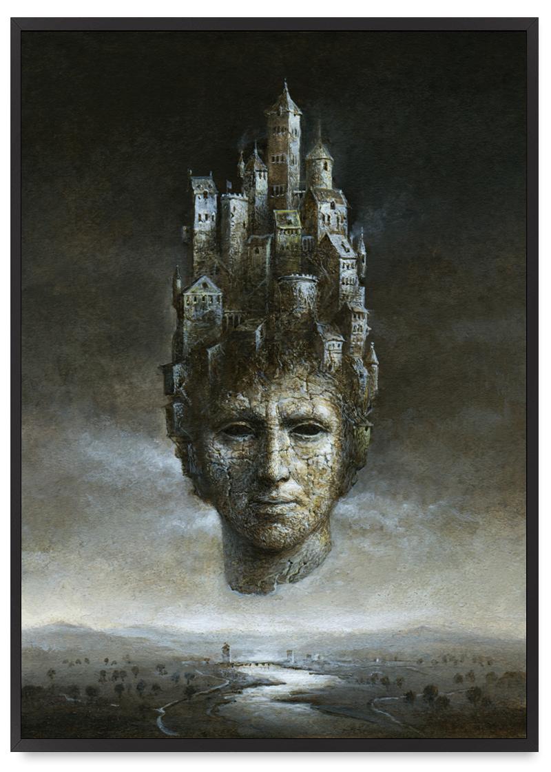 

Plakat obraz portret miasto w czarnej ramce 21x30 cm