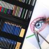 51-Piece Sketch & Color Pencil Set for Beginners - Art Supplies