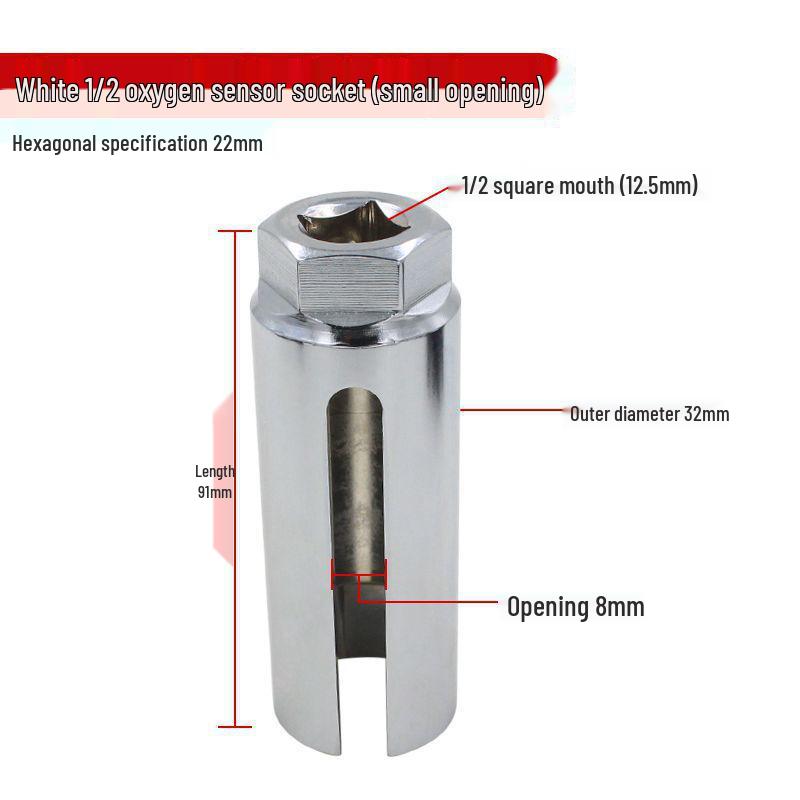 Oxygen Sensor Sleeve & Removal Tool Kit for Large/Medium 22mm Car Sensors