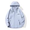 Unisex Lightweight Outdoor Windproof Waterproof Jacket Gore-Tex Fabric Breathable Hiking Raincoat With Hood