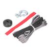Winch Rope Kit with Spring Clevis Sling Hook Rubber Stopper 4400lbs Loading Wear Resistant Universal