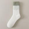 Sleeping Floor Plush Socks Thicken Warm Mid Tube Socks Women Coral Fleece Socks  For Female Men