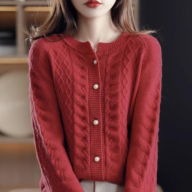 

Осенне-зимний женский вязаный кардиган, модный свободный свитер XXL