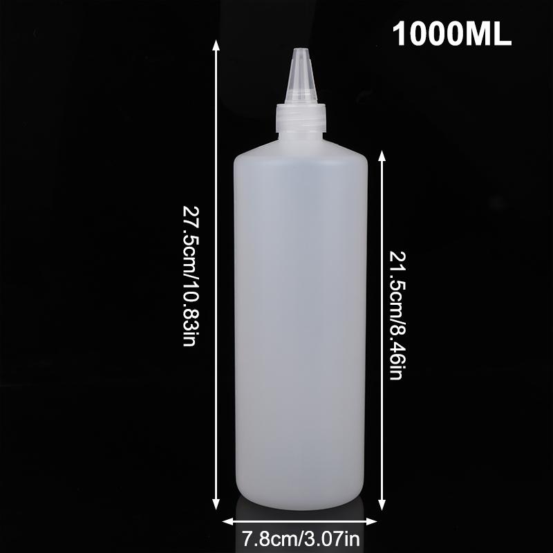 10-1000Ml Empty Plastic Squeeze Dropper Bottle With Screw Cap Semi-Transparent Eyes Liquid Ink Oil Paint Pigment Container