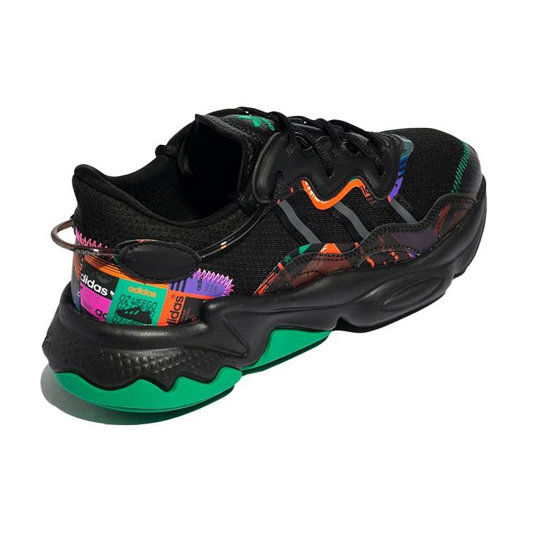 adidas Originals Ozweego Casual Shoes 'Black Green Multi-Color' Men's GX2715