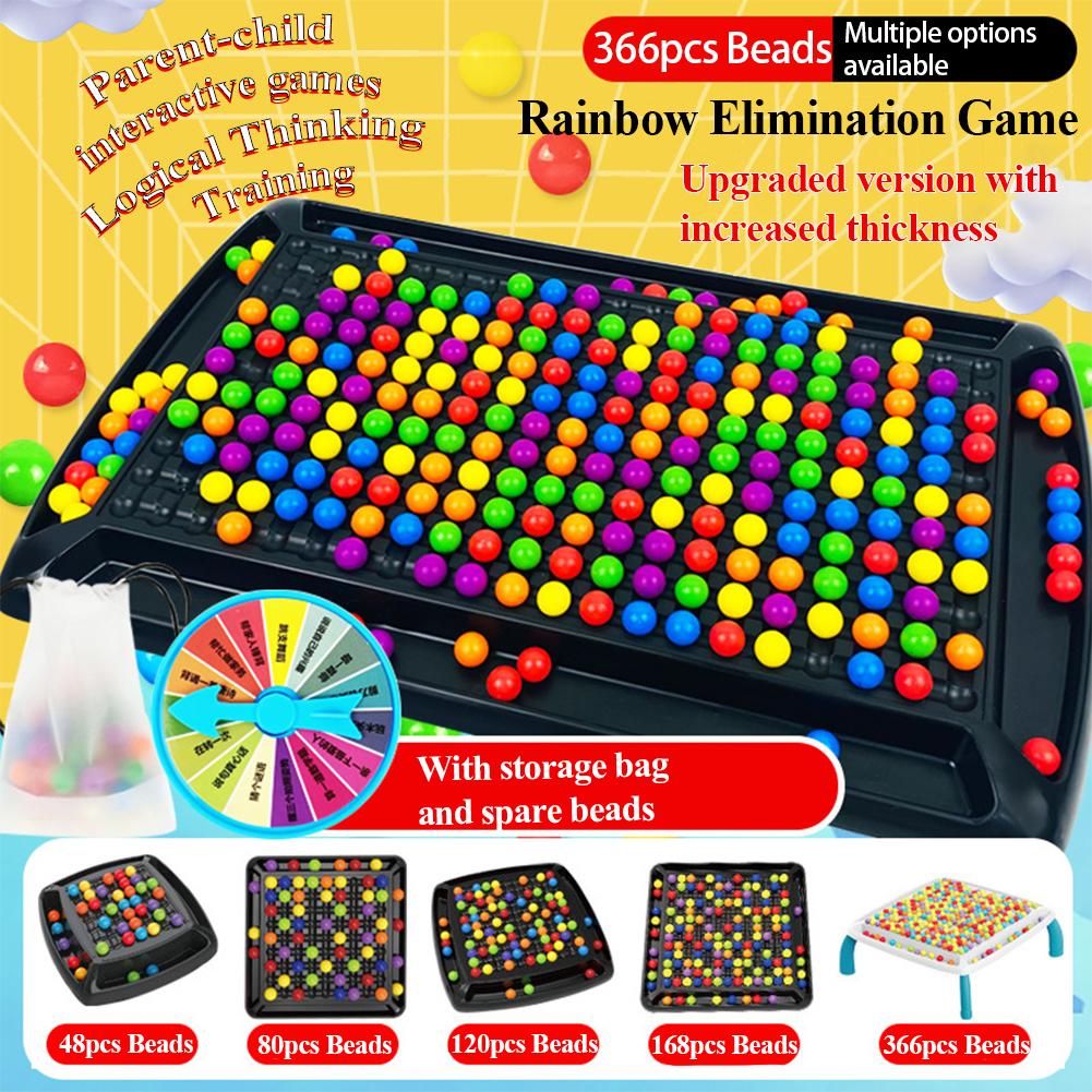 Rainbow Board Games For Kids Puzzle Magic Chess Board Game Color Matching Elimination Game Toy Set For Gifts