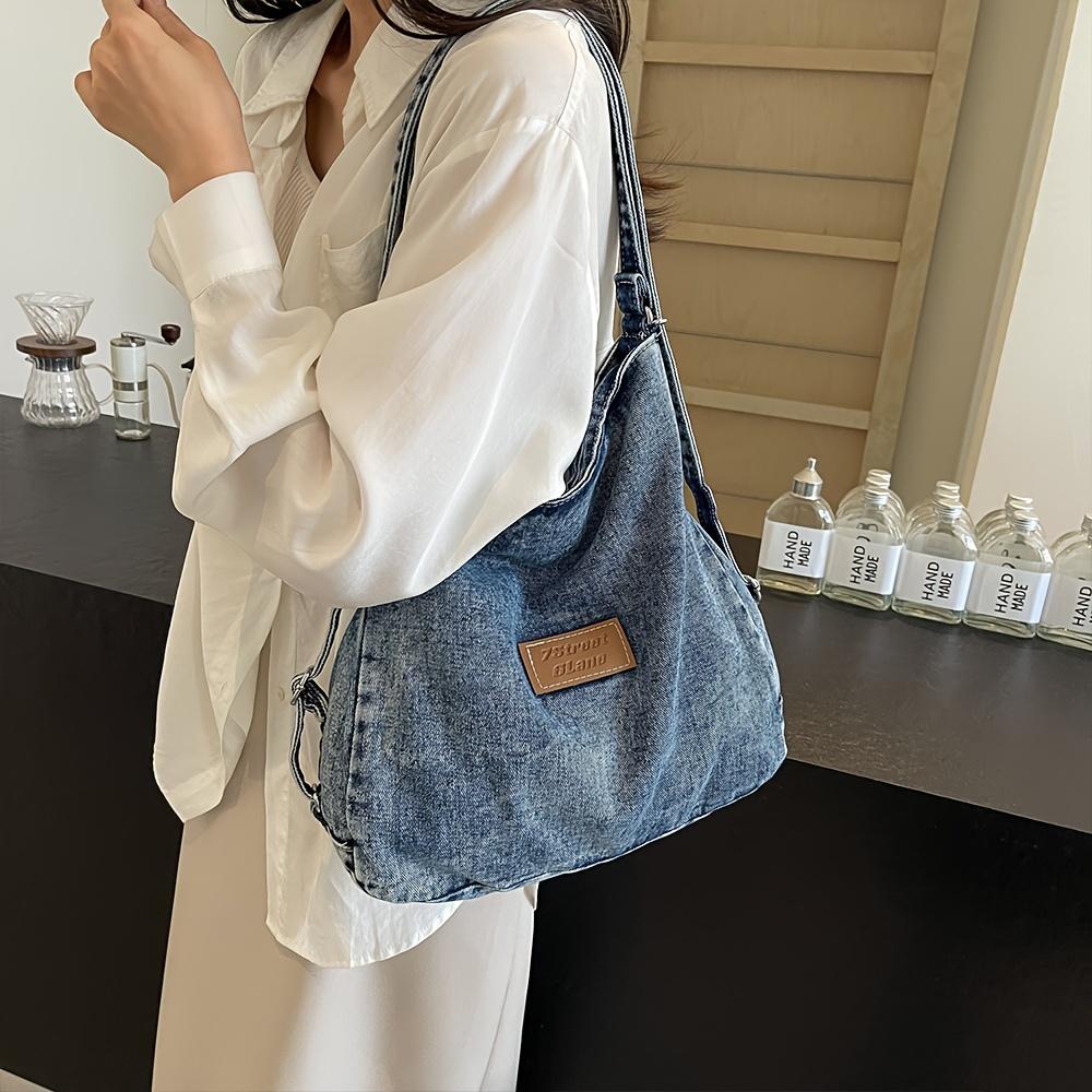 Casual Large Canvas Two Ways To Wear Tote Bag For Women Adjustable Strap Zip Closure Polyester Lined Multi-Functional Travel Backpack