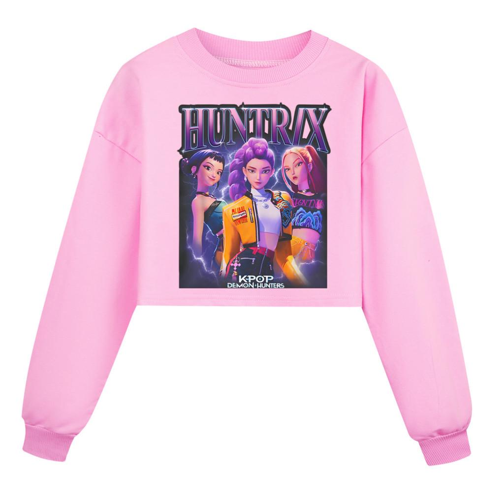 5029 Kids Girls Rumi Zoey Mira Printed Casual Long Sleeves Round Neck Sweatshirt Top