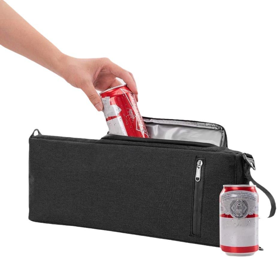 Portable Insulated Beverage Storage Bag for Outdoor and Golf, with Ice Pack for Cooling.