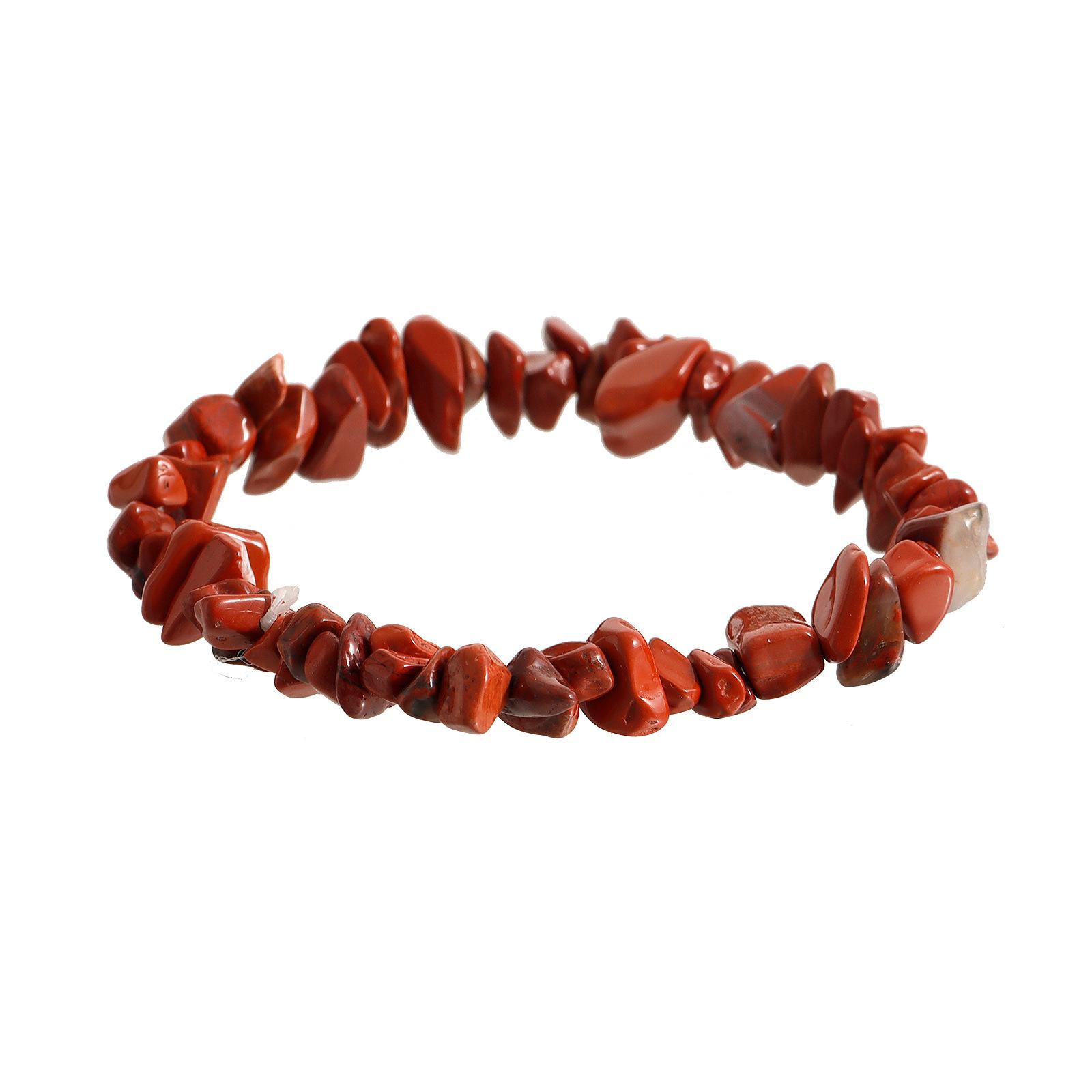 

Custom jewelry, natural crystal gravel elastic rope bracelet.