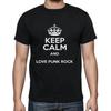 Men's Graphic T-Shirt Keep Calm And Love Punk Rock Eco-Friendly Limited Edition