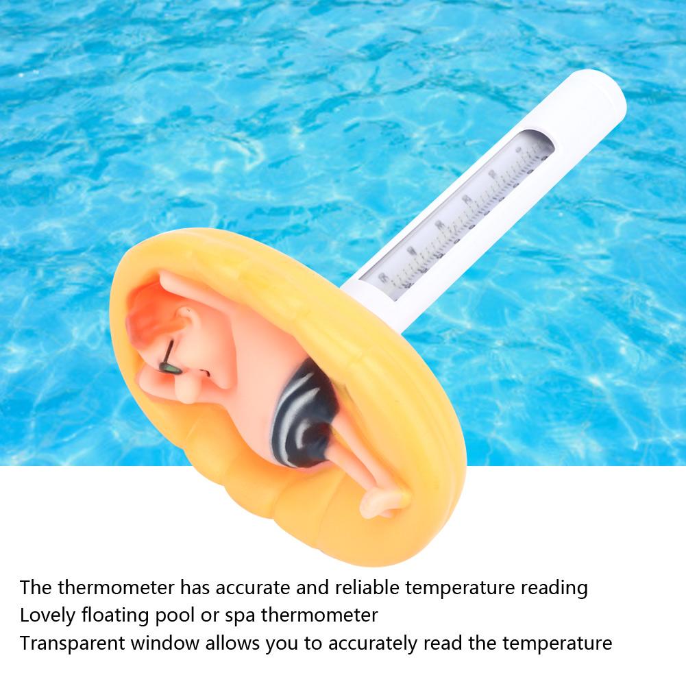 Cute Floating Pool Thermometer Temperature Meter for Outdoor Indoor Swimming Pools SPA