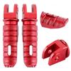 2pcs Rear Foot Pegs Footrest Aluminum Alloy Replacement FP‑256‑Set for DUCATI 1098 1198Red