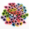 50pcs Patch Heart-Shaped Resin Mini Sunglasses Flat Back DIY Resin Ornaments Cabochons 4CM Simulation Toy Scrapbook