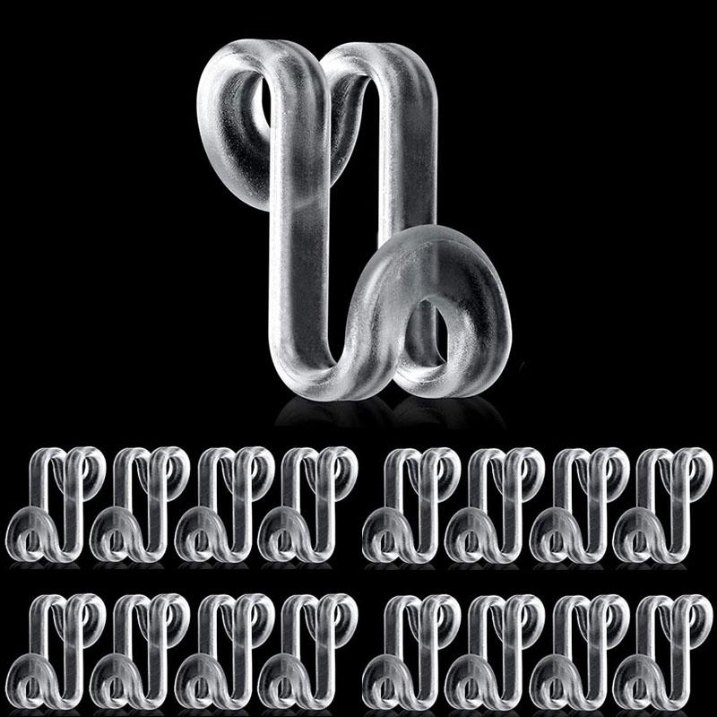 

10/20/30 шт. Соединительные крючки для вешалок для одежды, Удлинители для вешалок, Зажимы для каскадного соединения, Органайзер для шкафа, Вешалки для экономии места 10pcs прозрачный