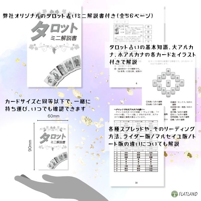 Curious Travels Tarot, Tarot Reading Instructions, Japanese Instruction Manual Included, Authentic Tarot, 78 Cards