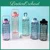 Elegant And Simple 2l Pc Material Water Bottle With Straw Perfect For Hydration On-the-go